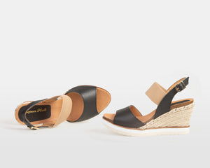 Sofia Wedge - Black