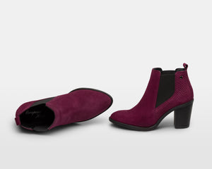 Brandy Snake Booties - Bordeaux