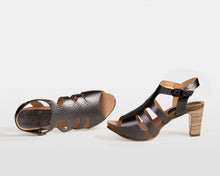 Load image into Gallery viewer, Treva Black Metallic - 2 Heel Heights