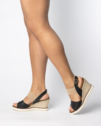 Sofia Wedge - Black