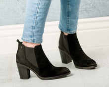 Load image into Gallery viewer, Suede Snake Black Woman&#39;s Boots | 12 Hour Comfortable Heels | EuropeanHeels.com