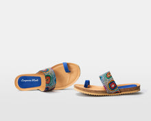 Load image into Gallery viewer, Toe-Ring Peacock Blue - Size 37, 39, 40