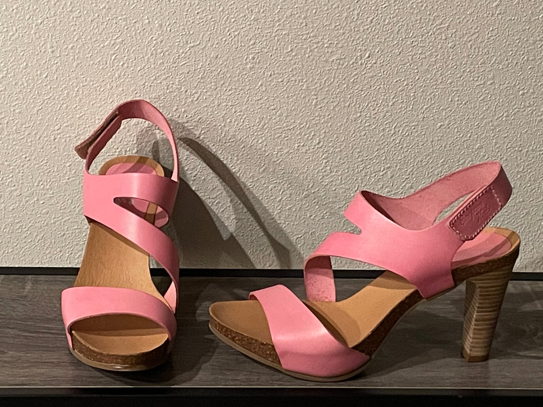 Strappy Pink - 2 Heel Heights - Size 38, 39, 40, 41
